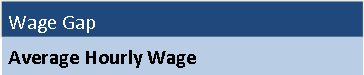 Wage Gap- Average Hourly Wage
