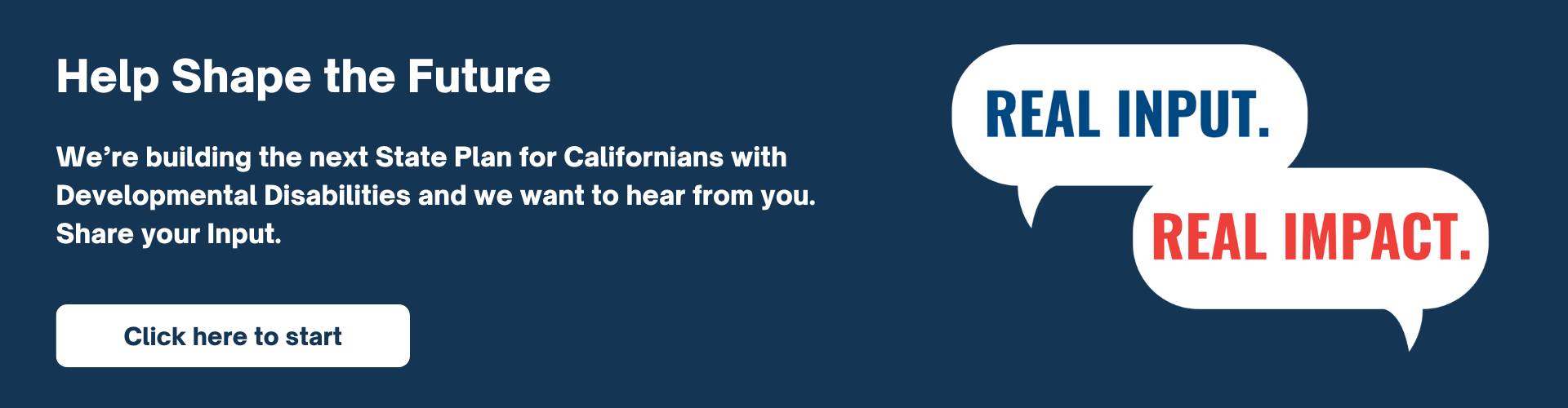 Homepage Banner for State Plan Development Survey