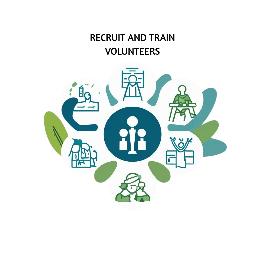 Recruit and Train Volunteers Icon