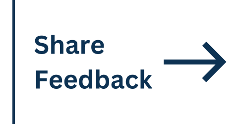 Share feedback button