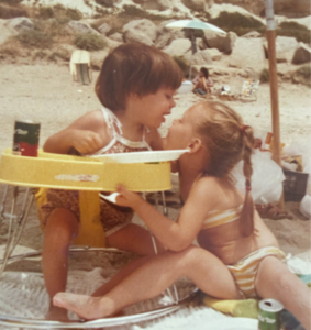 Julie as a toddler with her cousin